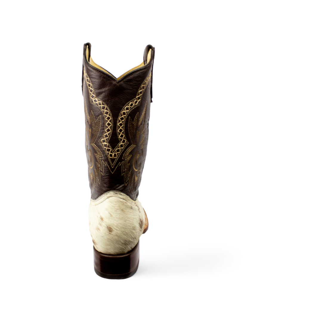 BOTA PELO DE VACA BLANCA