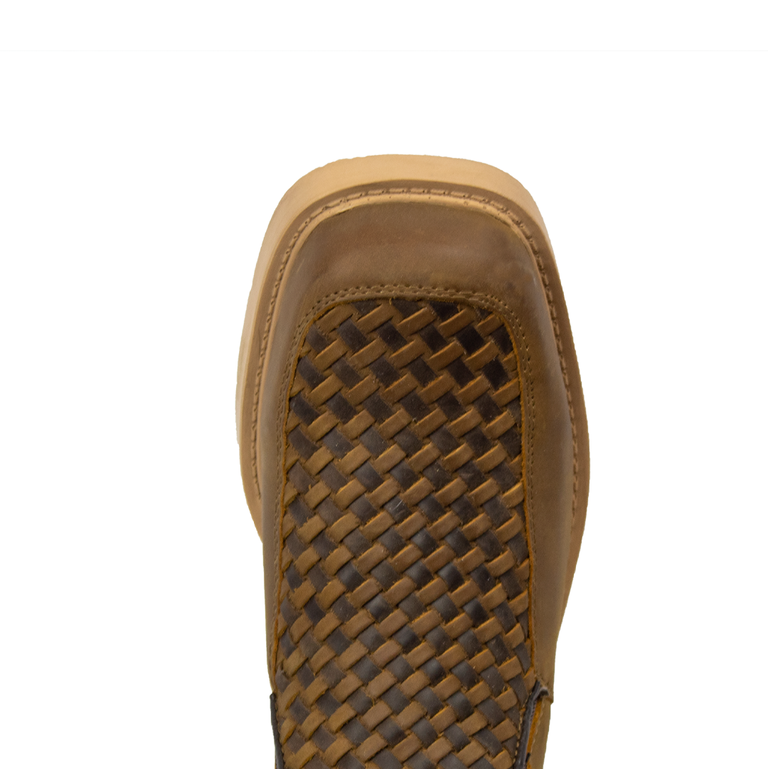 BOTIN TEJIDO MIEL & CHOCOLATE