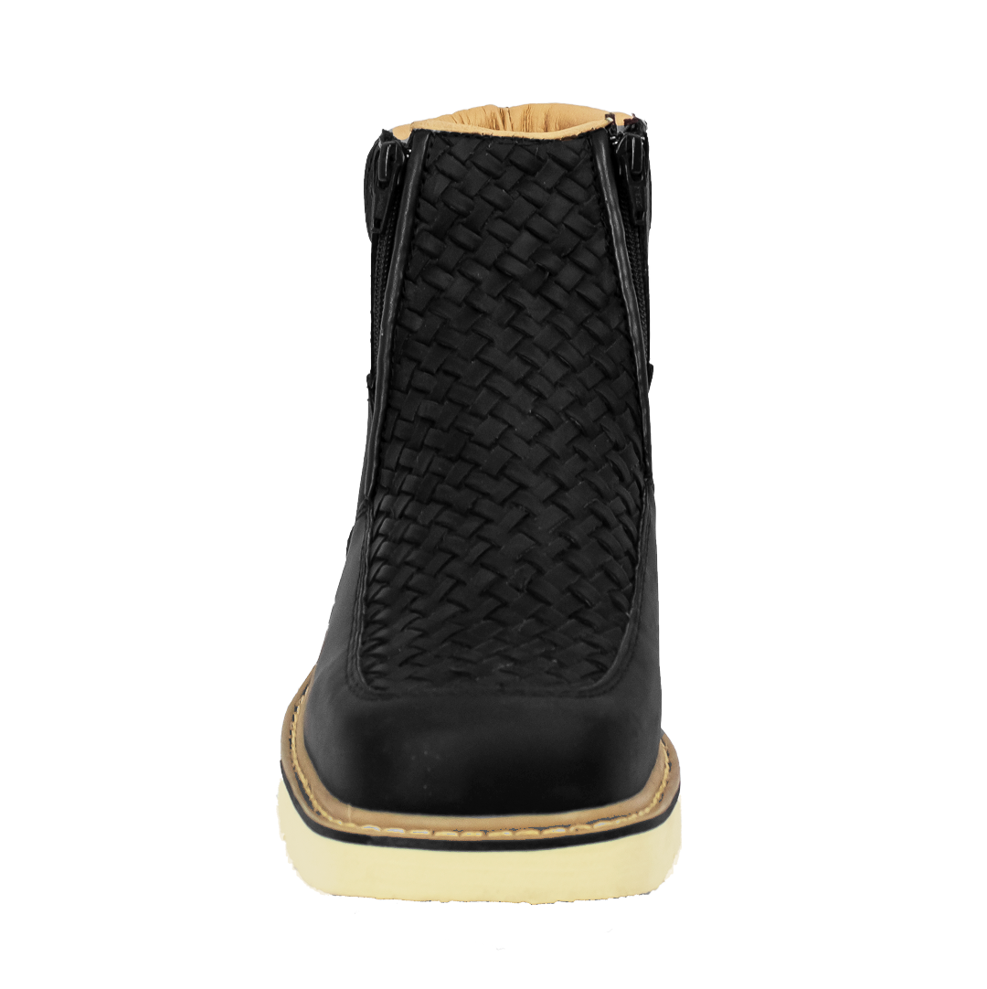 BOTIN TEJIDO NEGRO