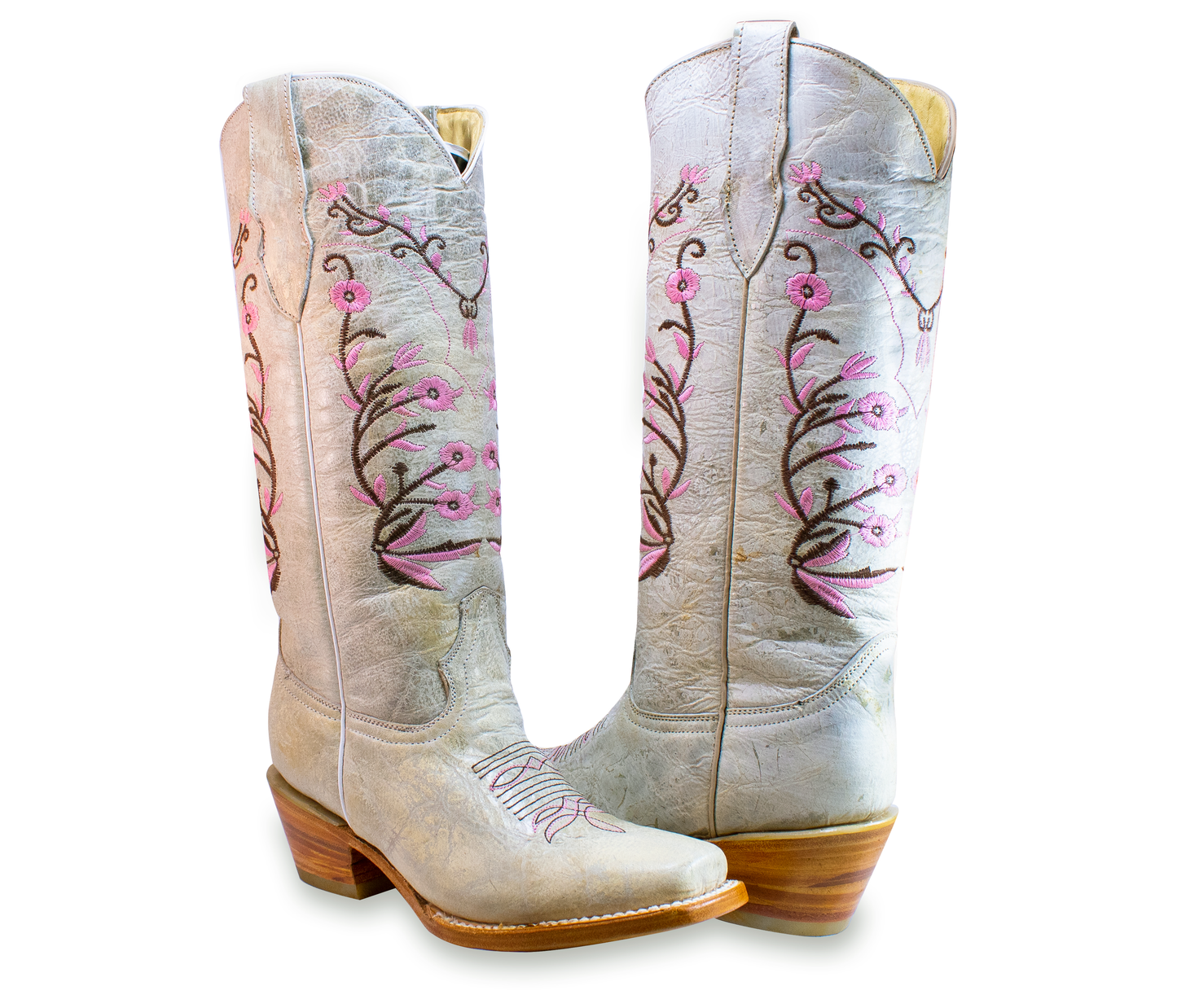 BOTA ESPIGA ROSA/CAFE