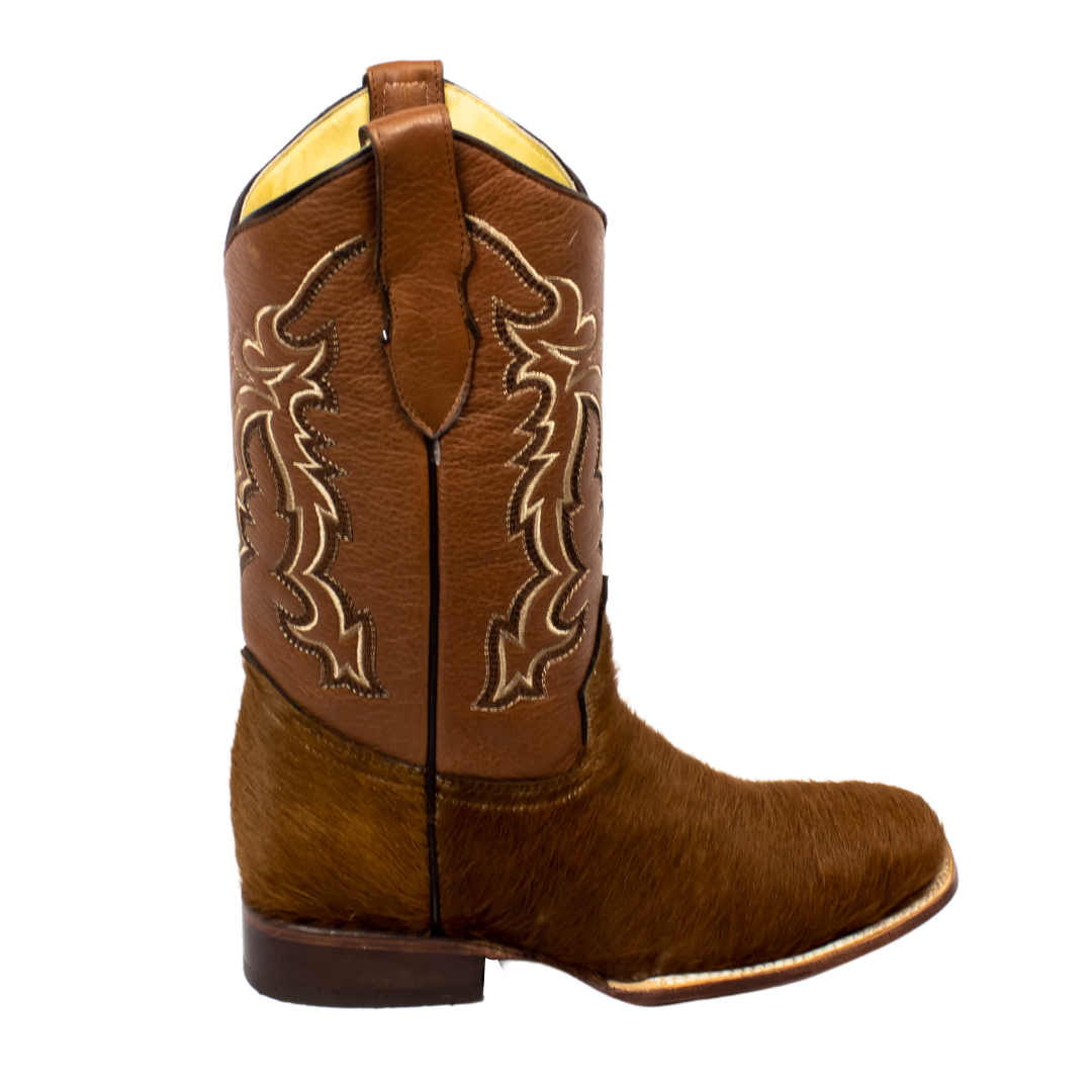 BOTA PELO DE VACA CAFÉ