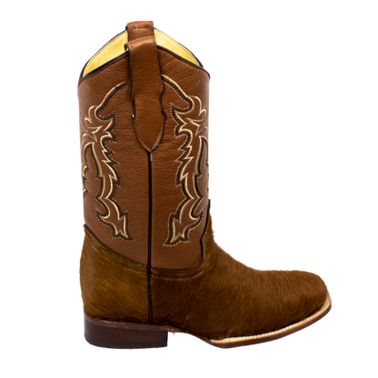 BOTA PELO DE VACA CAFÉ