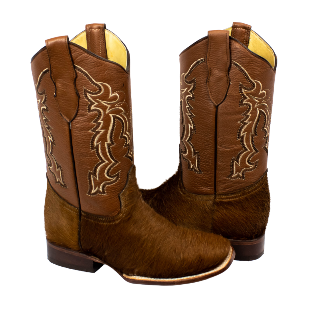 BOTA PELO DE VACA CAFÉ