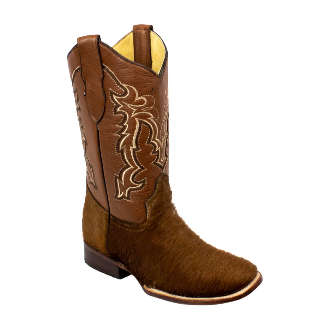 BOTA PELO DE VACA CAFÉ