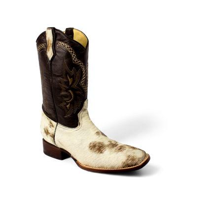 BOTA PELO DE VACA BLANCA
