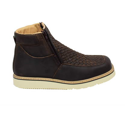 BOTIN TEJIDO CHOCOLATE