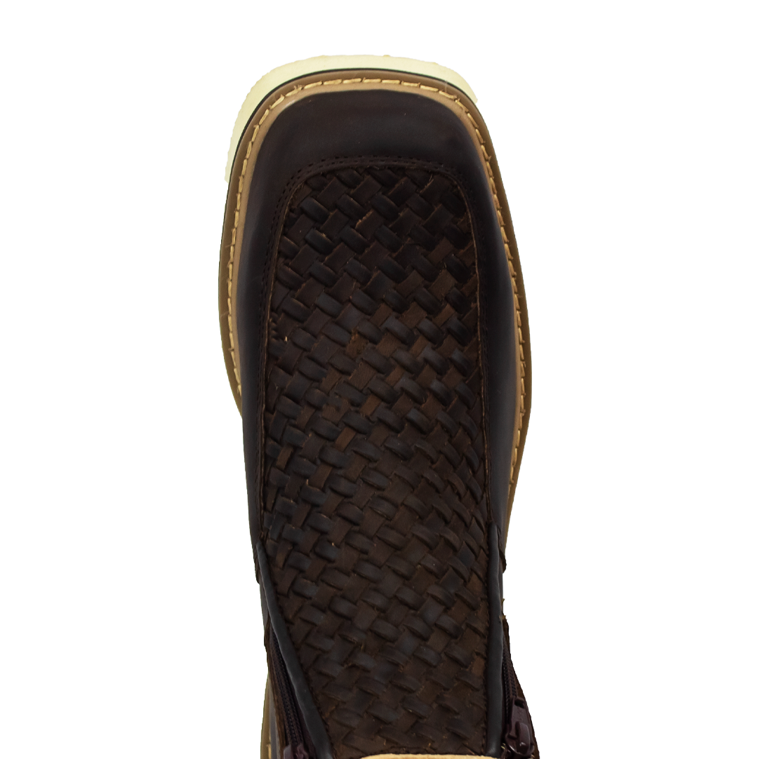 BOTIN TEJIDO CHOCOLATE