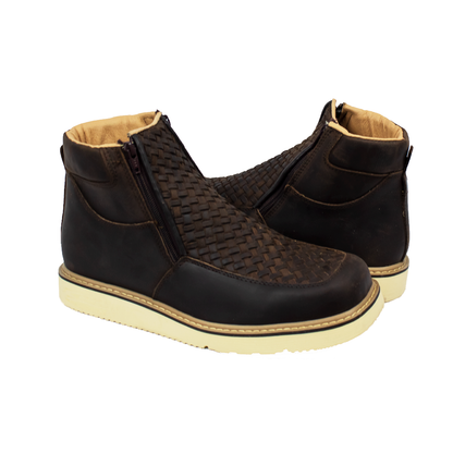 BOTIN TEJIDO CHOCOLATE