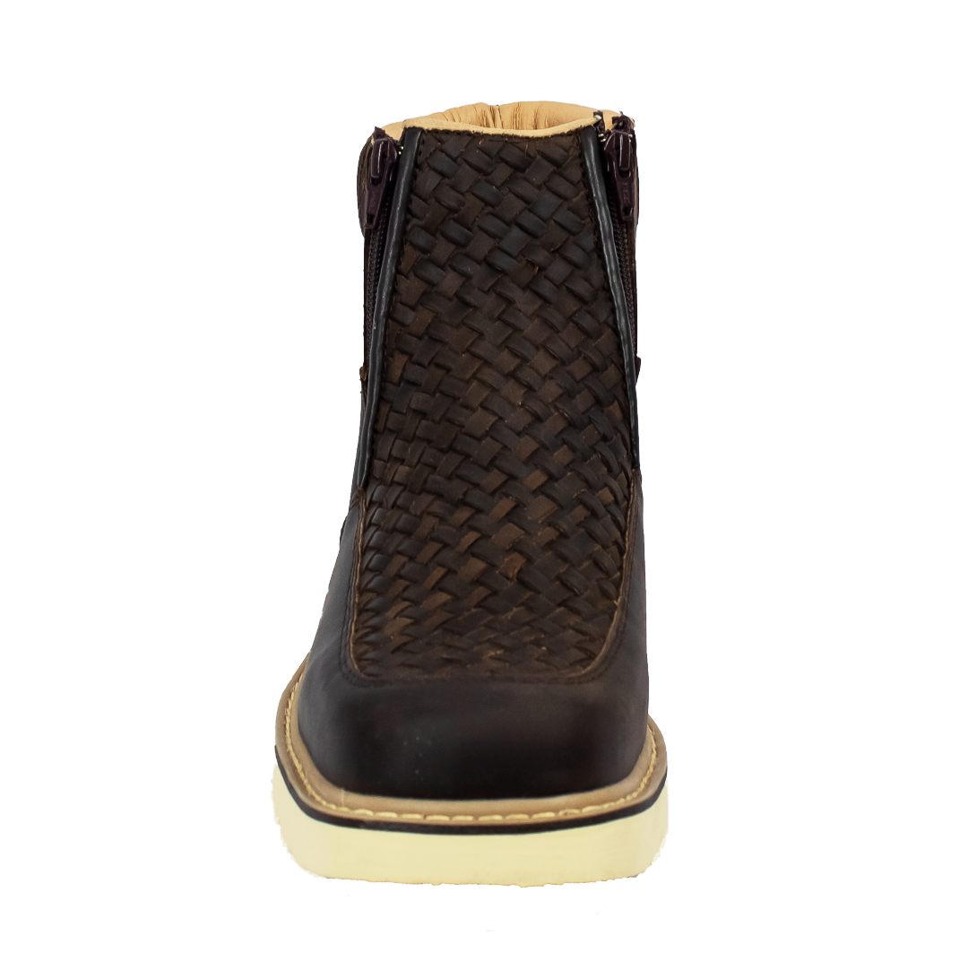 BOTIN TEJIDO CHOCOLATE