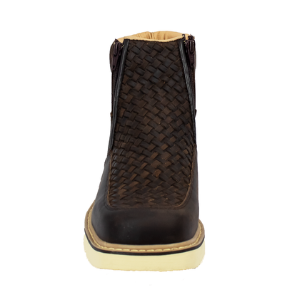 BOTIN TEJIDO CHOCOLATE