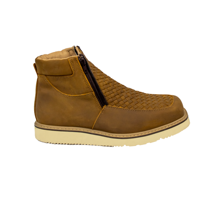 BOTIN TEJIDO MIEL