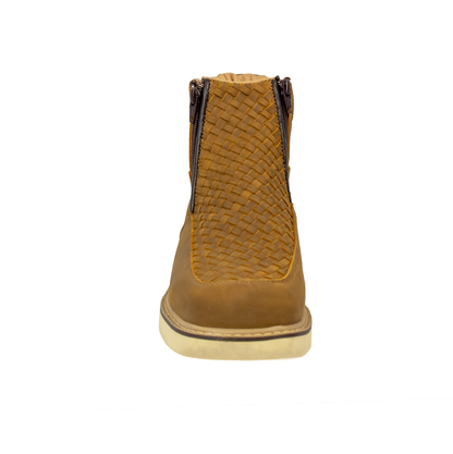 BOTIN TEJIDO MIEL