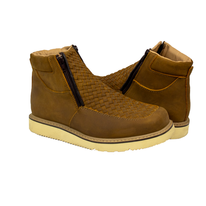 BOTIN TEJIDO MIEL