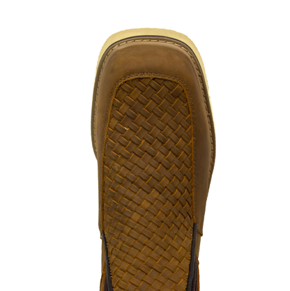 BOTIN TEJIDO MIEL