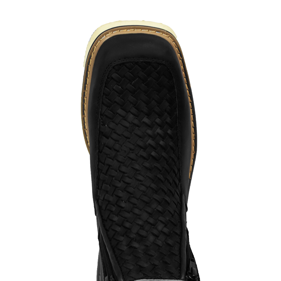 BOTIN TEJIDO NEGRO