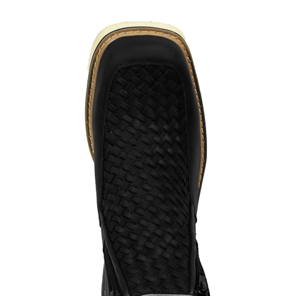 BOTIN TEJIDO NEGRO