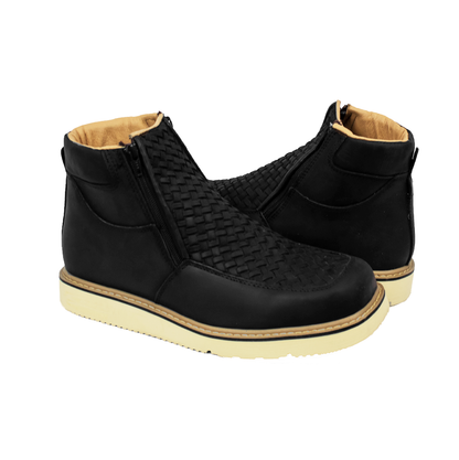 BOTIN TEJIDO NEGRO