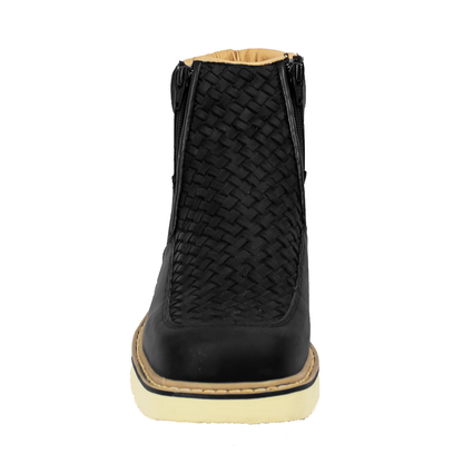 BOTIN TEJIDO NEGRO