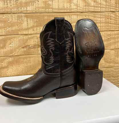 ESTILO VAQUERO JR PIEL RES COLOR CAFE HORMA RODEO