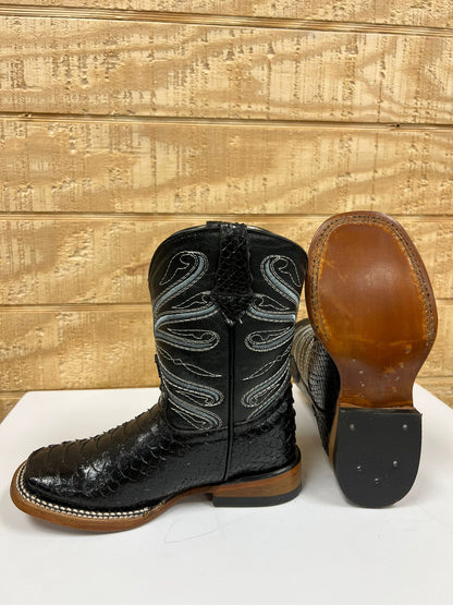 BOTA JR PIEL PITON COLOR NEGRO