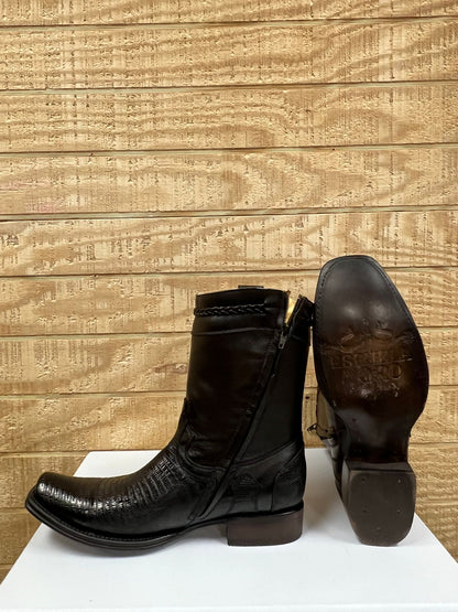 BOTA PIEL ORIGINAL ARMADILLO FORRO RES TUBO PIEL DE CABRA SUELA DE CUERO