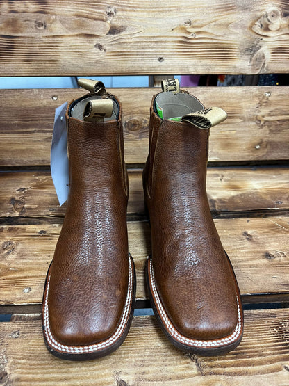 825 BOTIN HOMBRE ESTILO FLOTHER COLOR MIEL SUELA DE CUERO