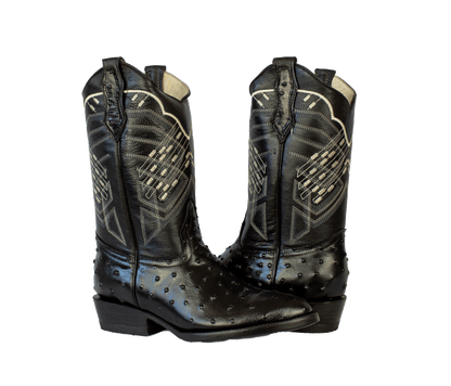 BOTA VAQUERA AVESTRUZ OVAL