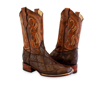 BOTA AVESTRUZ  ROMBOS